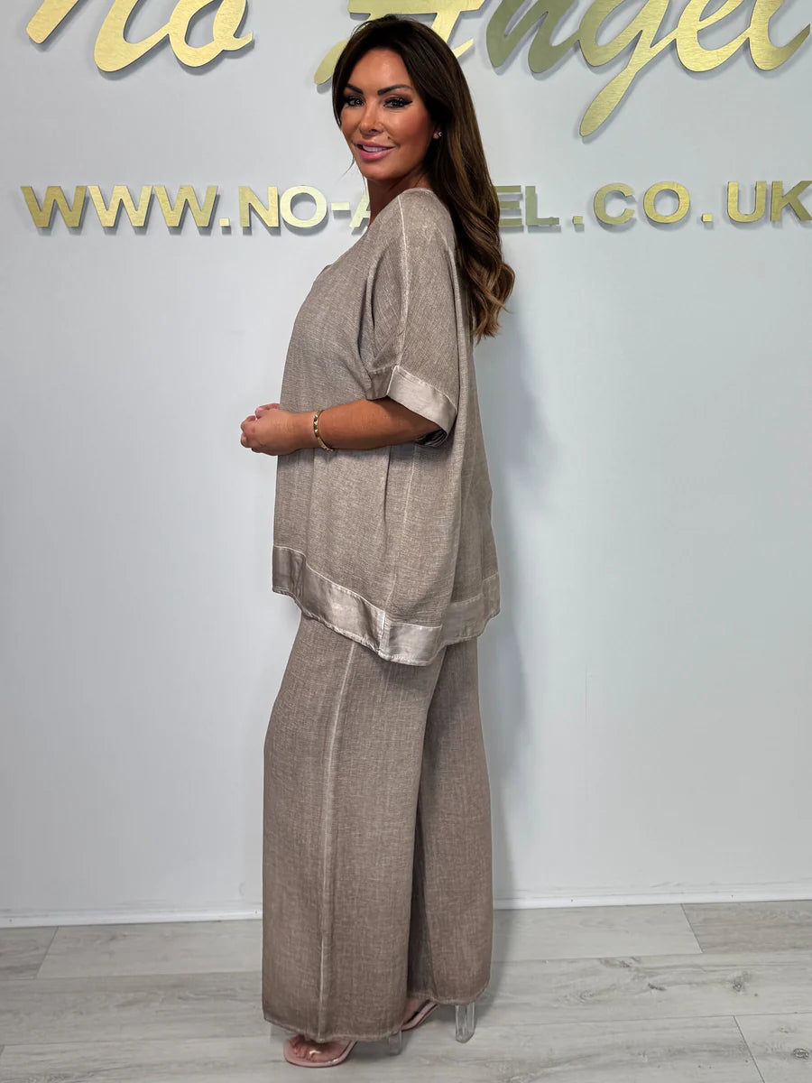 Haliora - Ensemble féminin décontracté et tendance avec décolleté en V