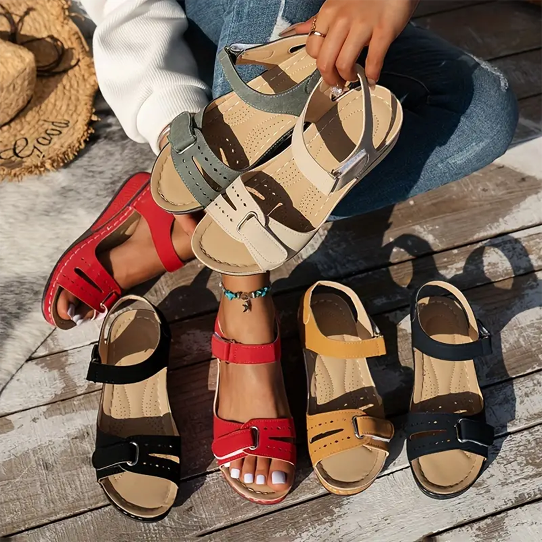 Nolwenn™ - Comfortable and Elegant Sport Wedge Sandals