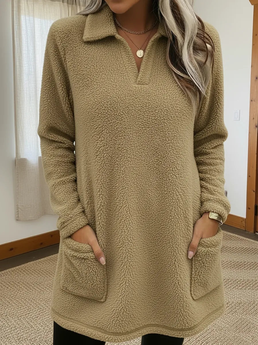 Elysavianne - Soft Fleece Sweatshirt with Enveloping Comfort