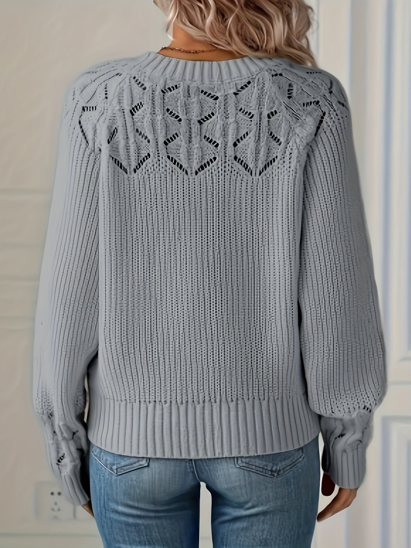 Joravelisse - Elegant Long-Sleeved Knit Sweater