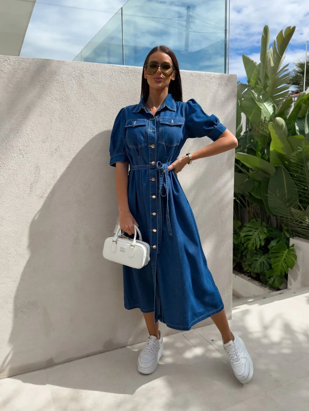 Daphne - Sunshine Denim Dress