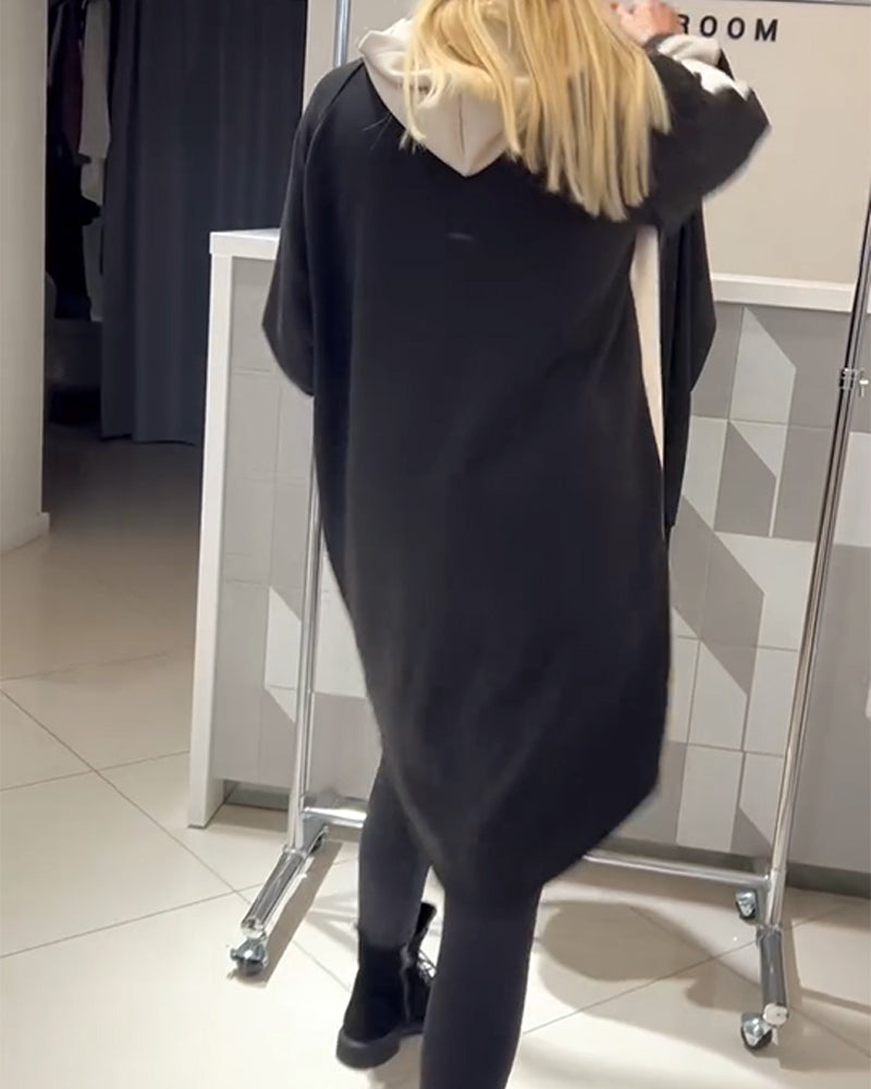 Kalirissa - Robe à Capuche avec Imprimé Fleuri