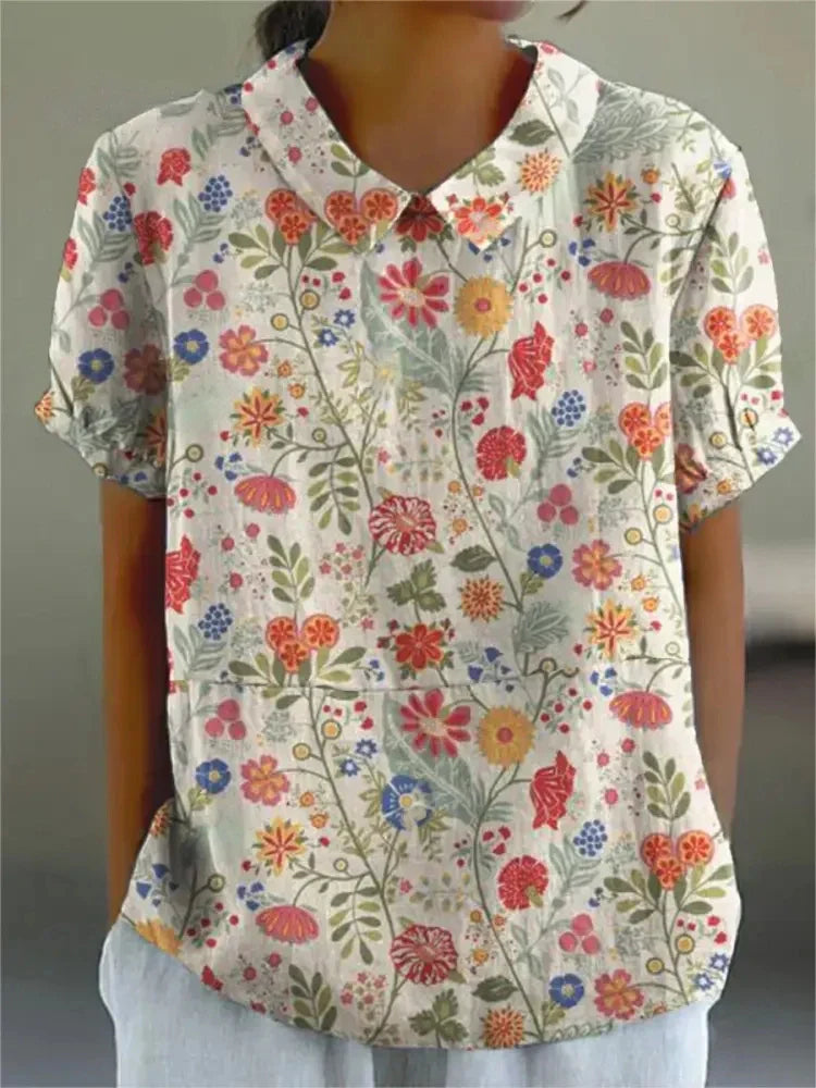Ombeline - Elegant Floral Shirt