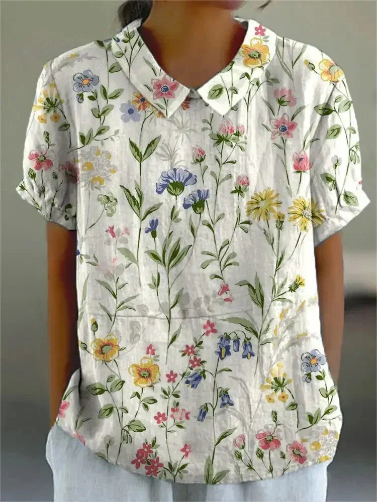 Ombeline - Elegant Floral Shirt