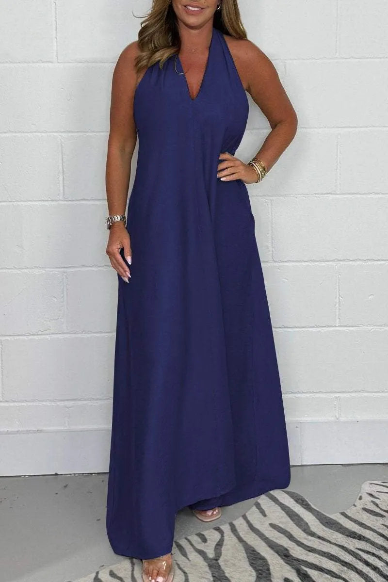 Serafina - Women's T-Back Floating Maxi Dress