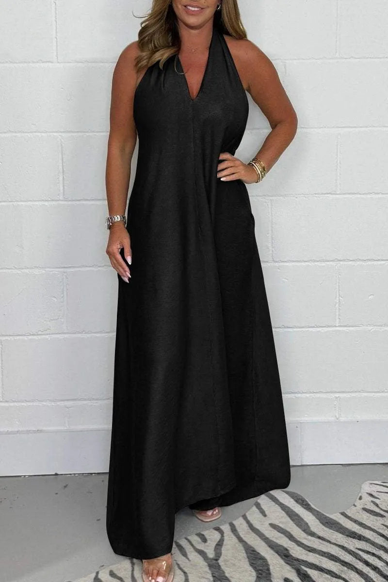 Serafina - Women's T-Back Floating Maxi Dress