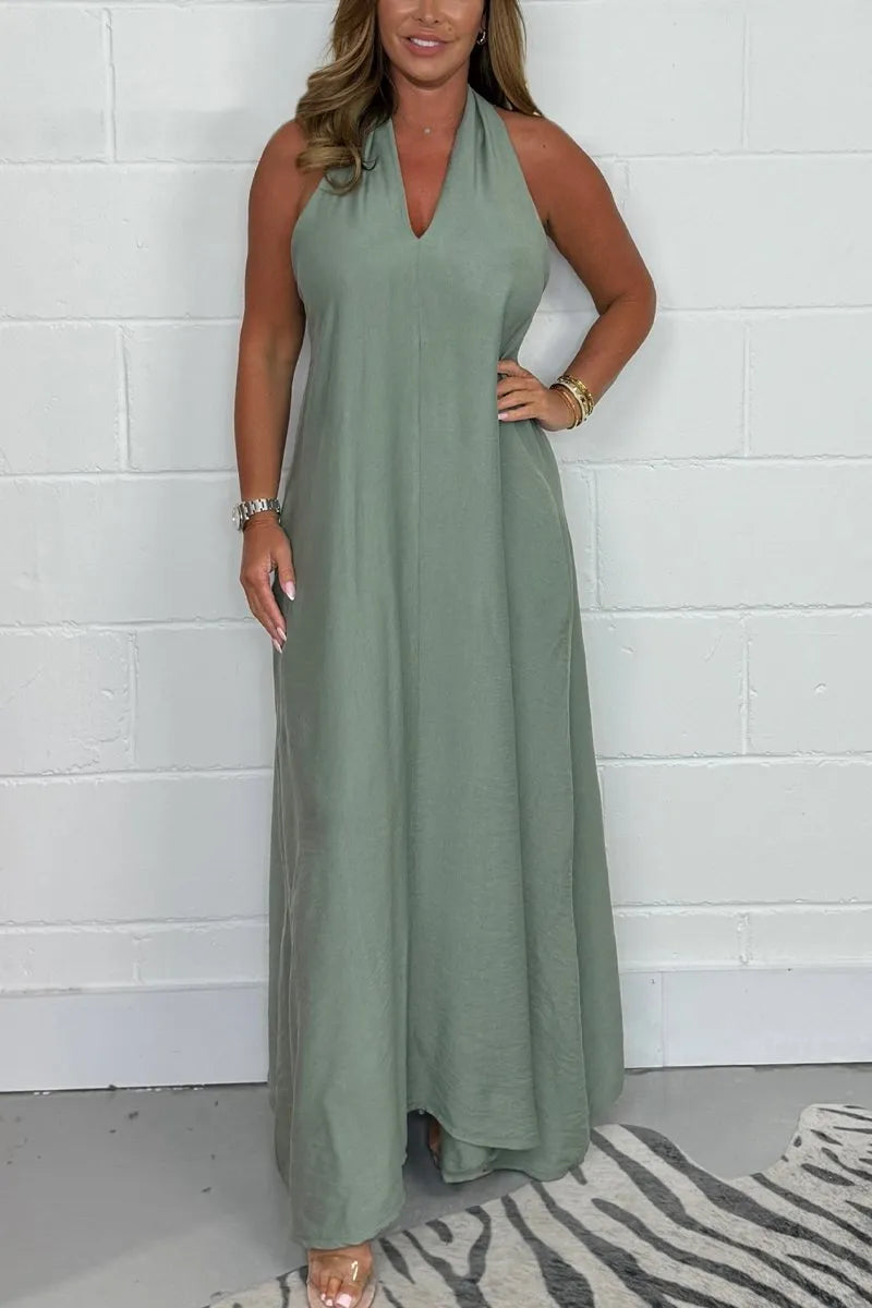 Serafina - Women's T-Back Floating Maxi Dress