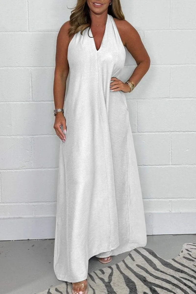 Serafina - Women's T-Back Floating Maxi Dress