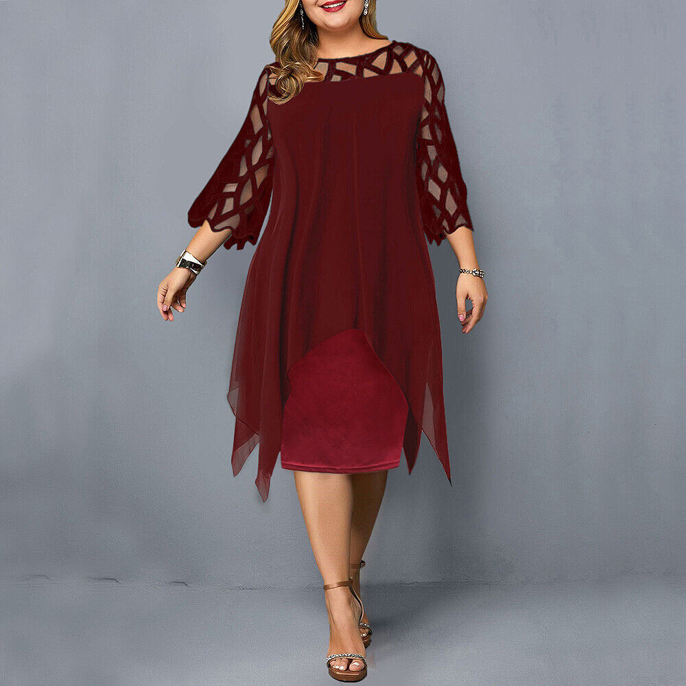 Laurienne - Robe Midi Fluide Grande Taille