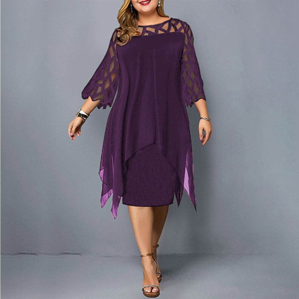 Laurienne - Robe Midi Fluide Grande Taille