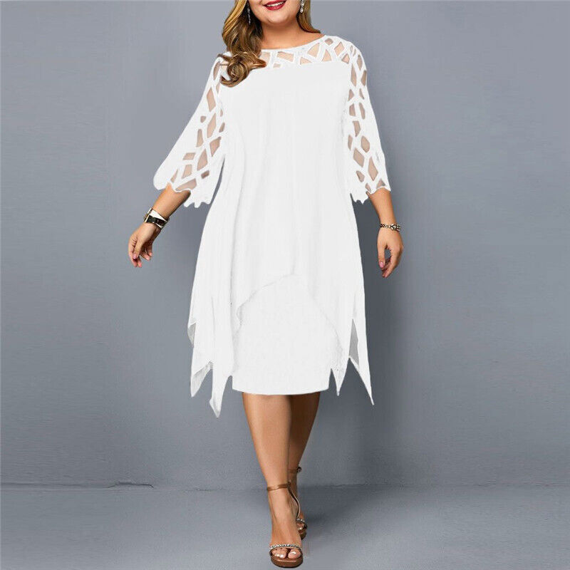 Laurienne - Robe Midi Fluide Grande Taille