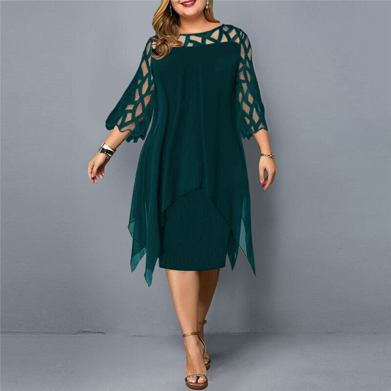 Laurienne - Robe Midi Fluide Grande Taille