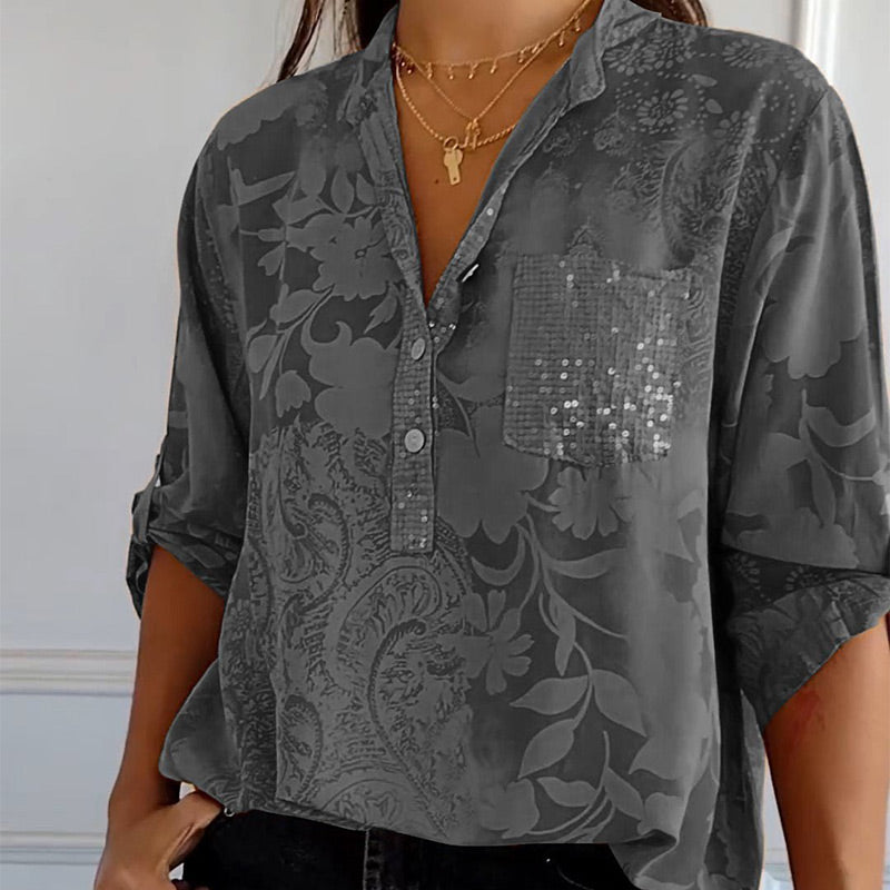 Adelaide - Women's Elegant Summer Floral Shirt