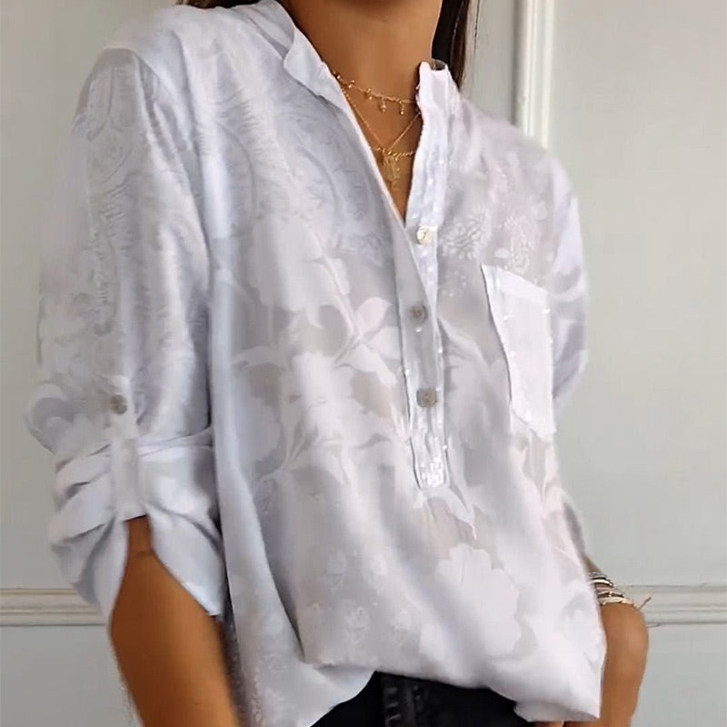 Adelaide - Women's Elegant Summer Floral Shirt