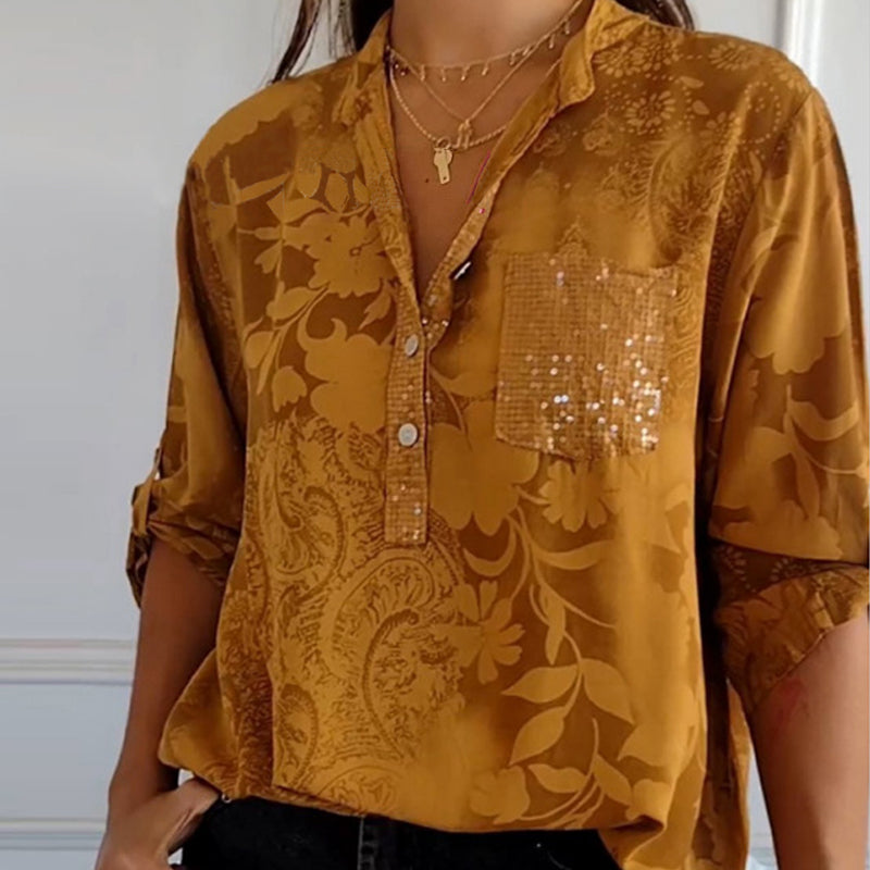 Adelaide - Women's Elegant Summer Floral Shirt
