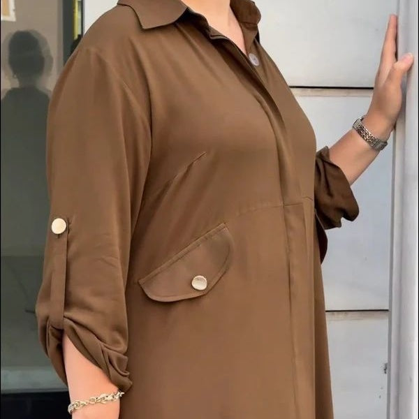 Danae - Ensemble 2 pièces décontracté en couleur unie pour femmes