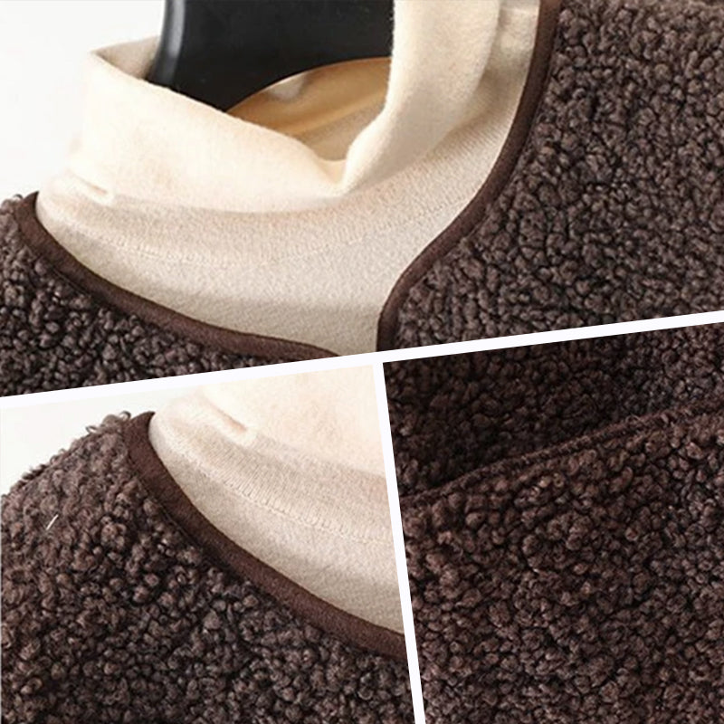 Nahla - Warm Short Cardigan with Buttons