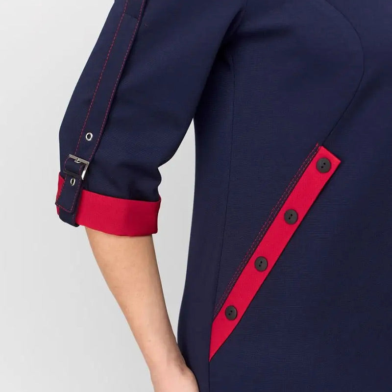 Hermine - Robe Élégante Femme avec Fermeture Latérale