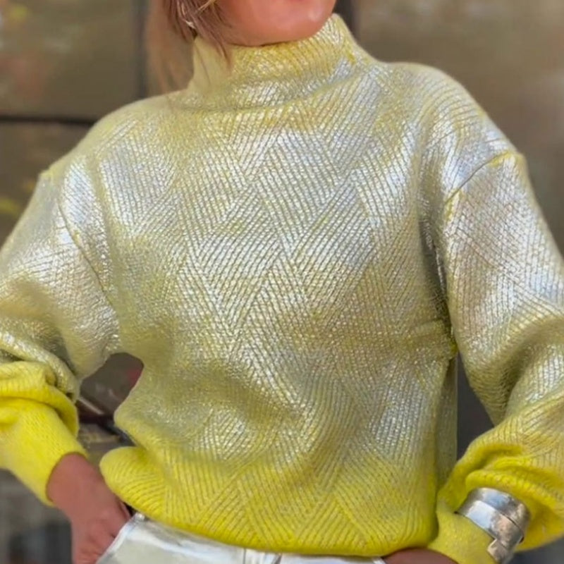 Brielle - Pull Tendance à Col Roulé pour Femmes