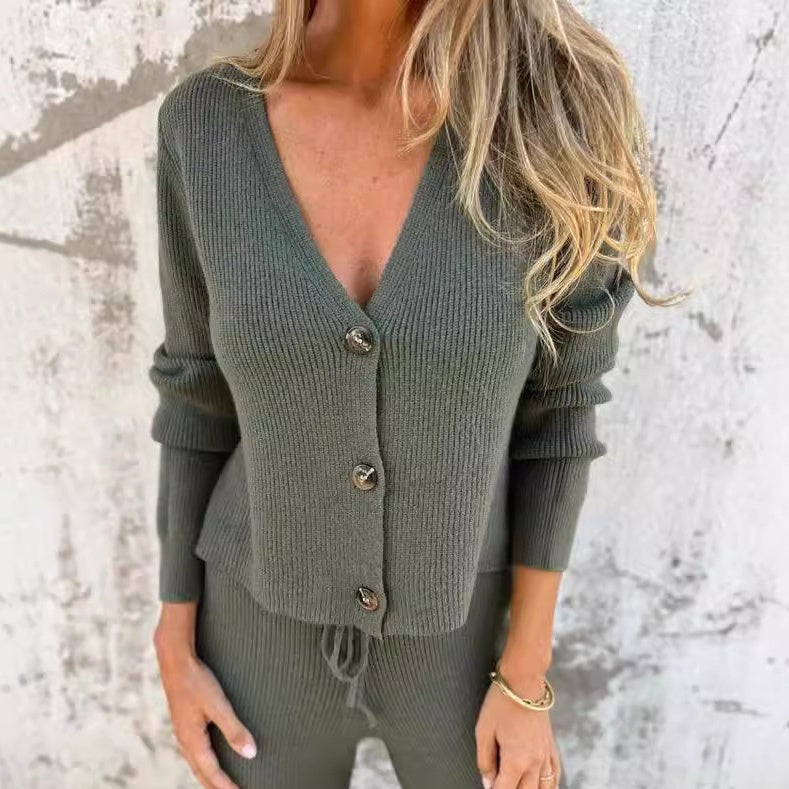Ilse - Ensemble Cardigan & Pantalon Élégant pour Femmes