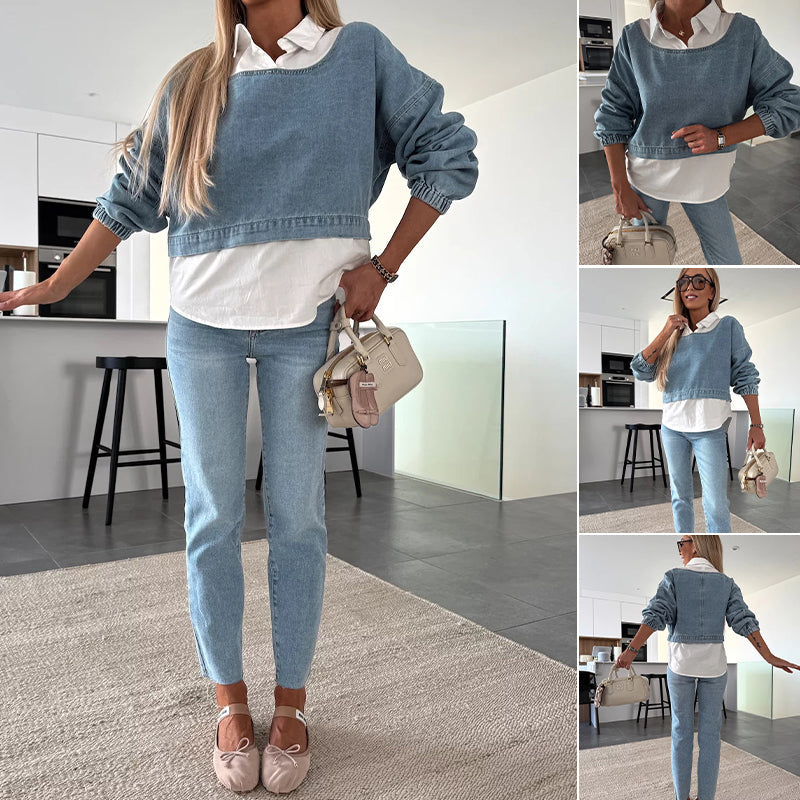 Jaselle - Women's Modern Denim Set
