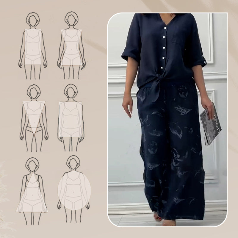 Penelope - Ensemble Deux Pièces Cardigan et Pantalon Taille Haute