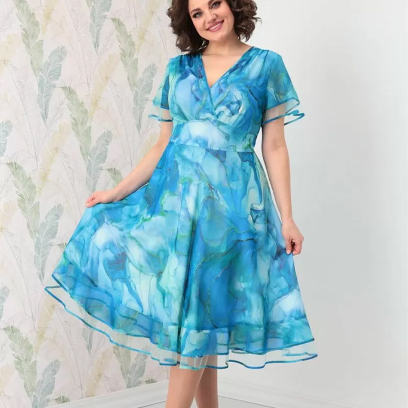 Dana - Robe midi aérienne pour femmes