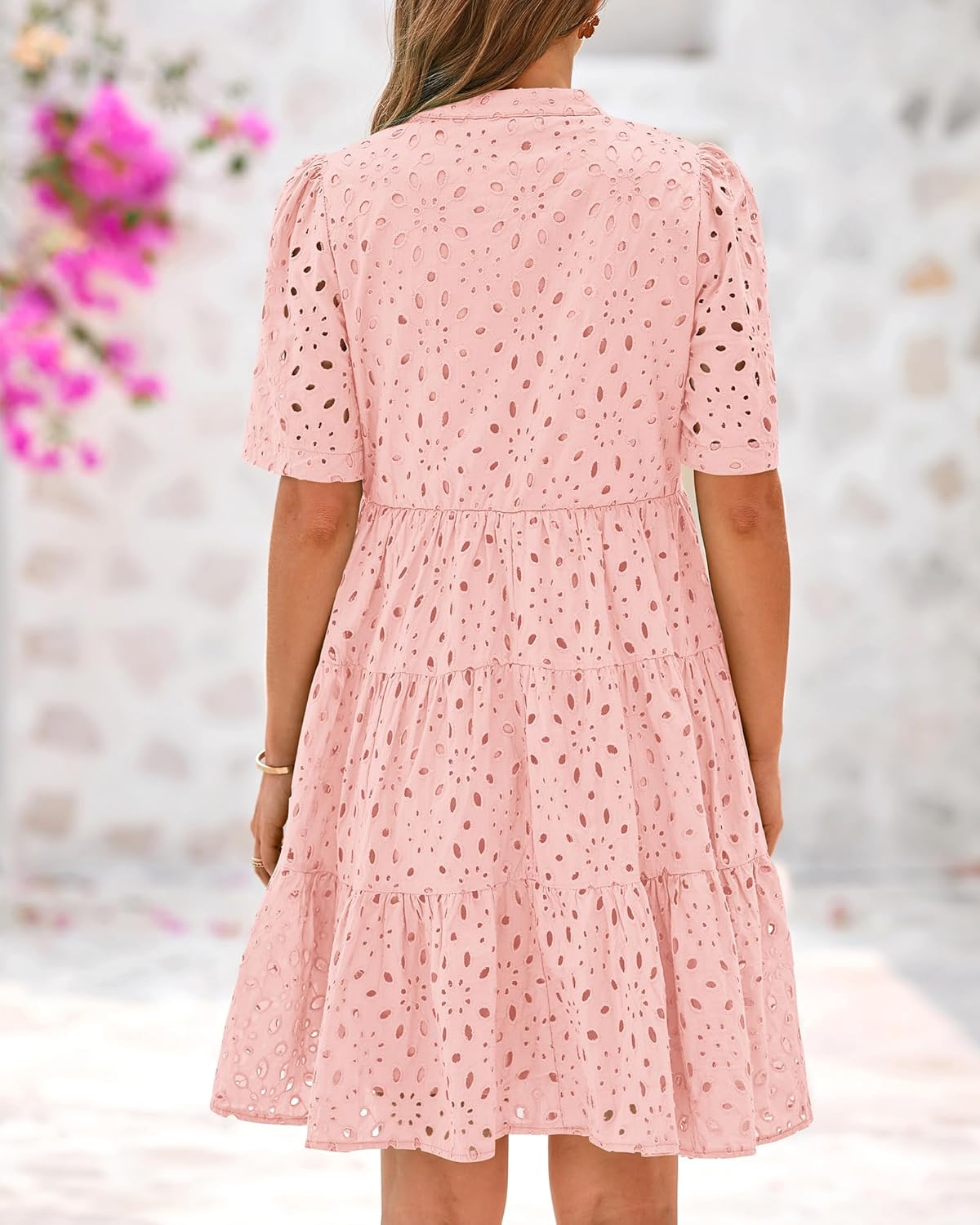 Sana - A-Line Dress with Lace Cutout