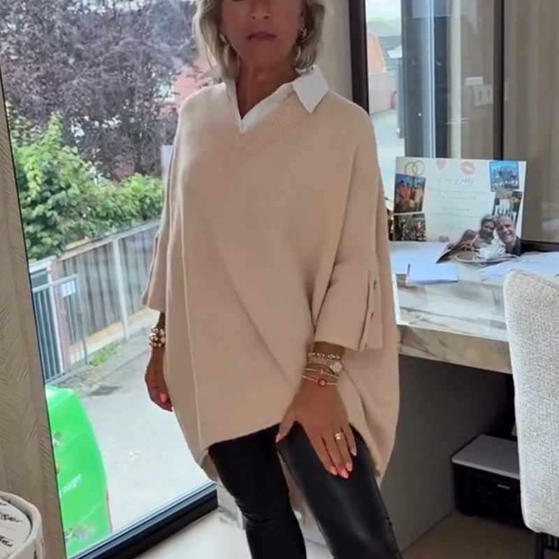 Rosavianne - Blouse Femme Chic à Col Chemise