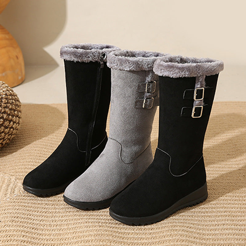 Marilysse - Women's Mid-Calf Snow Boots: Warmth & Elegance