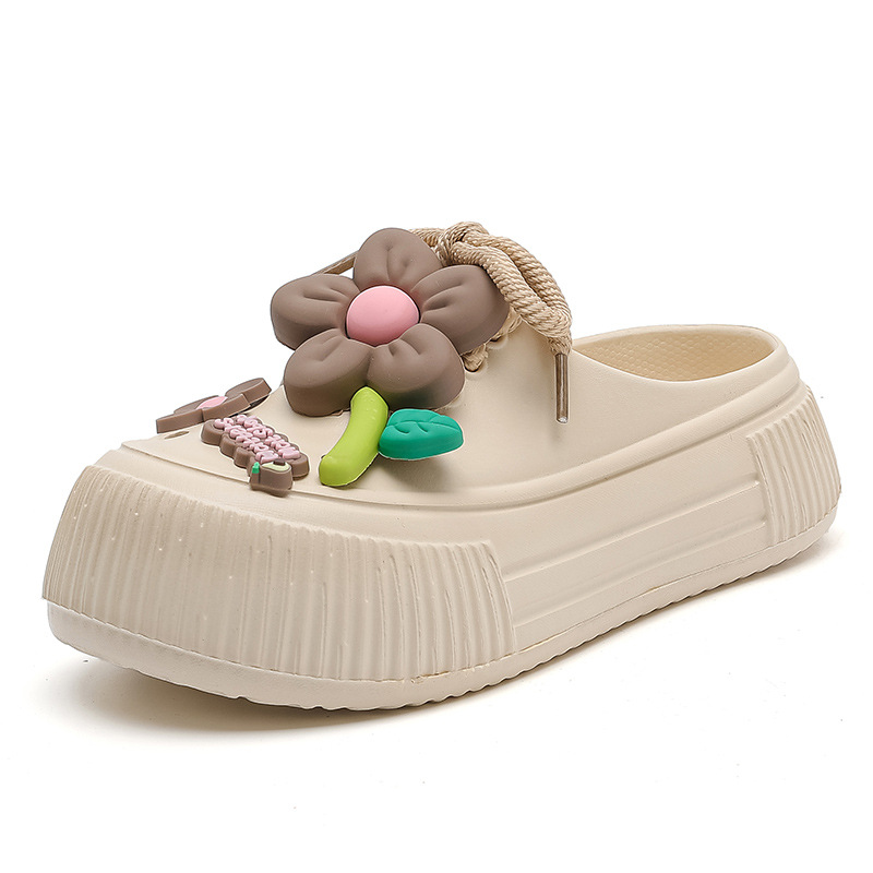 Auralie™ - Pantoufles Respirantes à Décoration Florale
