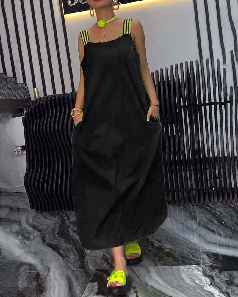Nyelle - Robe bretelles séparées lâche