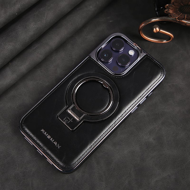 Jalira - Luxury Leather iPhone Case with Invisible Stand