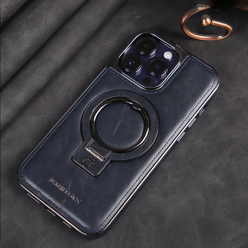 Jalira - Luxury Leather iPhone Case with Invisible Stand