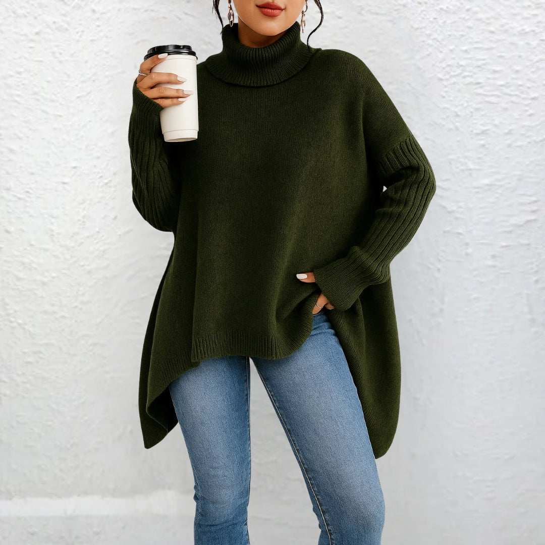 Helivienne - Soft Turtleneck Sweater