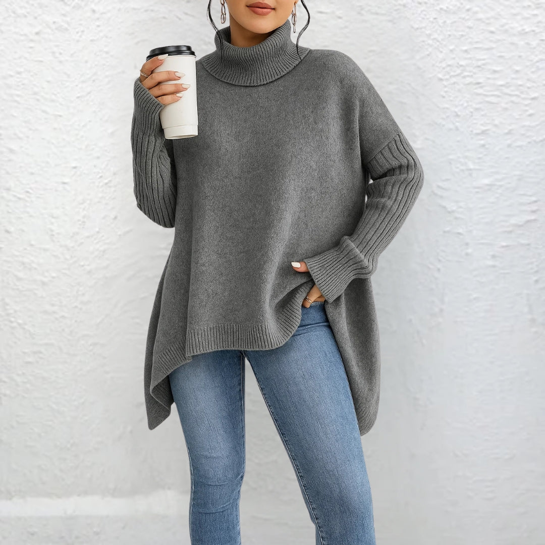 Helivienne - Soft Turtleneck Sweater