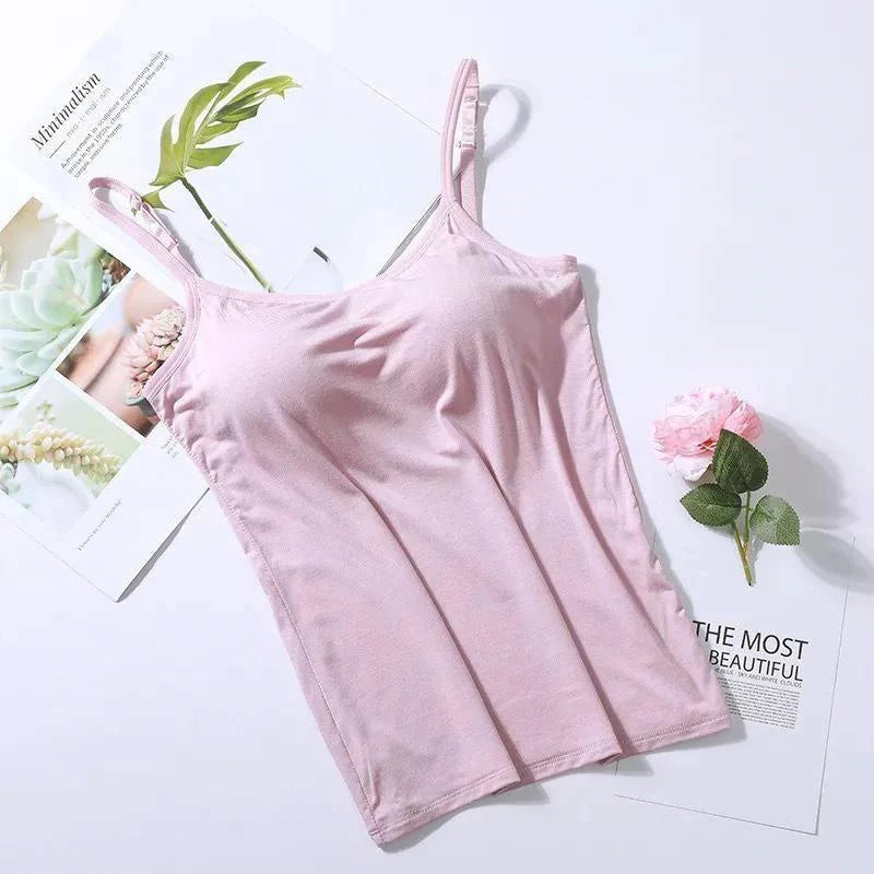 Noura™ - Camisole avec soutien-gorge intégré et coussin