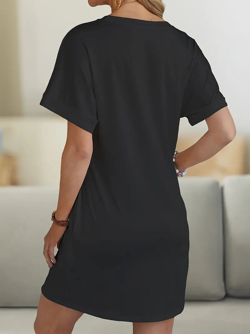 Milia - Robe Décontractée Cœurs Graphiques – Élégance Cool & Confort Absolu