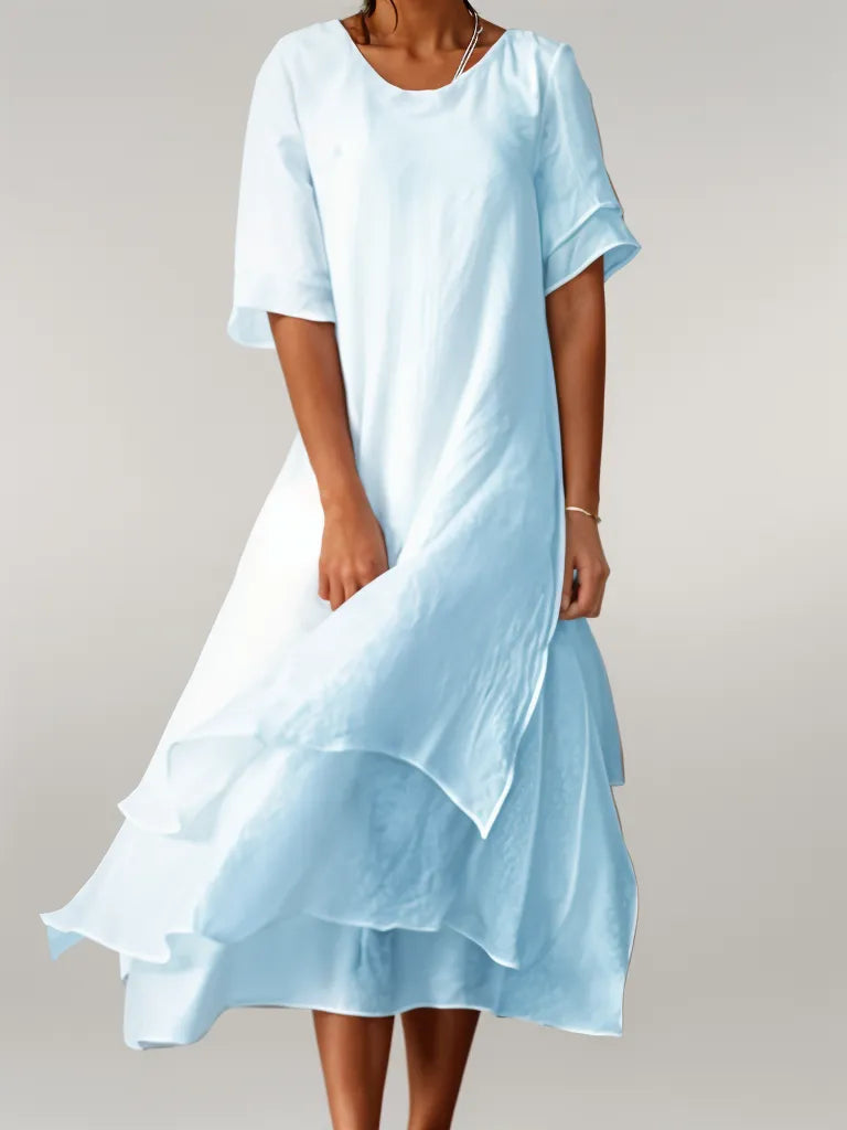 Lyana™ - Elegant Long Cotton Dress 