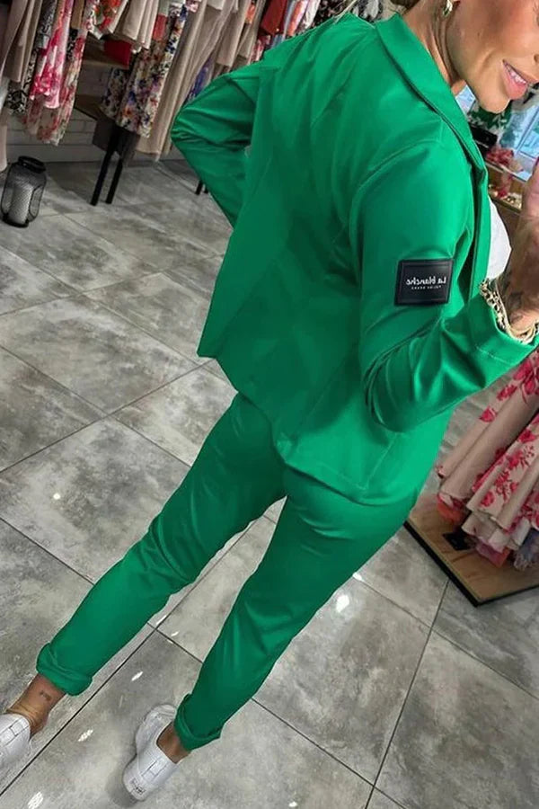 Rosindra™ - Ensemble deux pièces avec veste fluide et pantalon jogging confortable