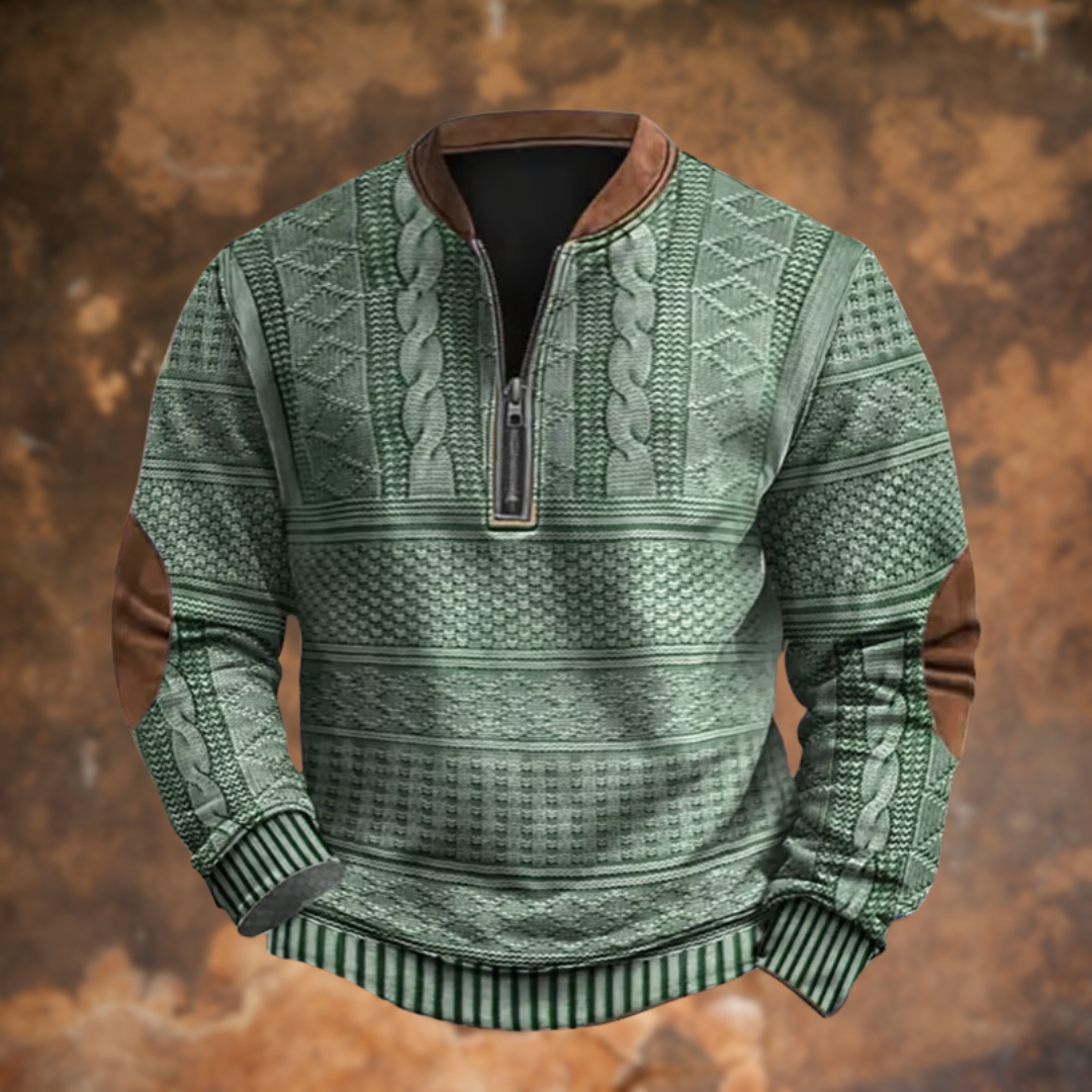 Anthony™ - Pull en tricot pour homme avec demi-fermeture éclair