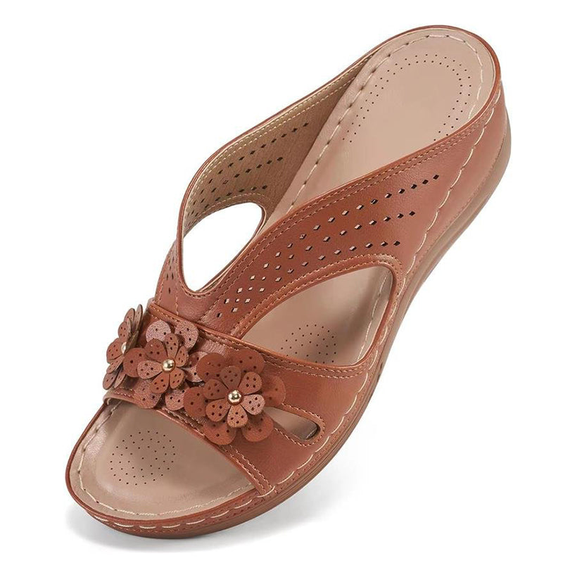 Norabel™ - Sandales à Talon Compensé Confort Orthopédique – Stabilité, Légèreté et Posture Naturelle