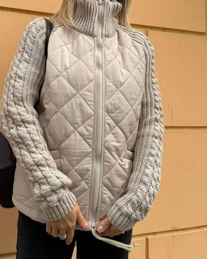 Bravina - Veste en Fleece Tricotée Décontractée