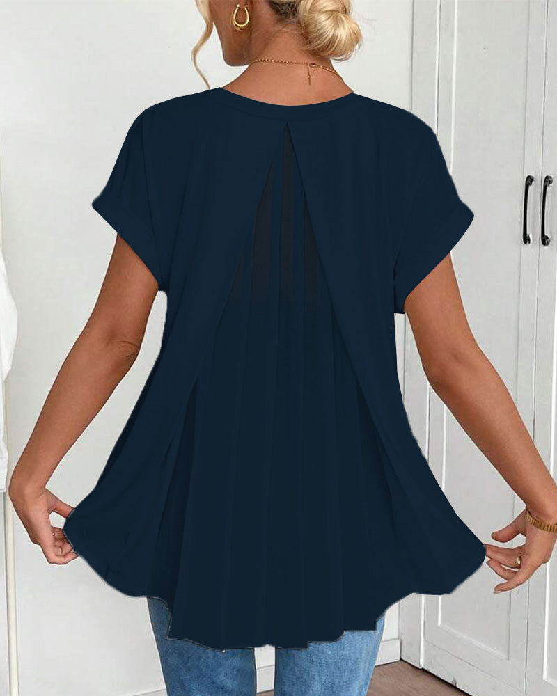 Estella™ - T-shirt à manches courtes unisexe avec patchwork