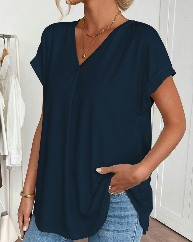 Estella™ - T-shirt à manches courtes unisexe avec patchwork
