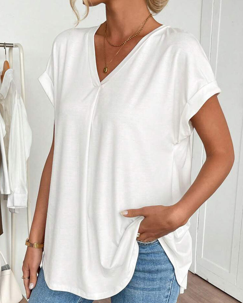 Estella™ - T-shirt à manches courtes unisexe avec patchwork