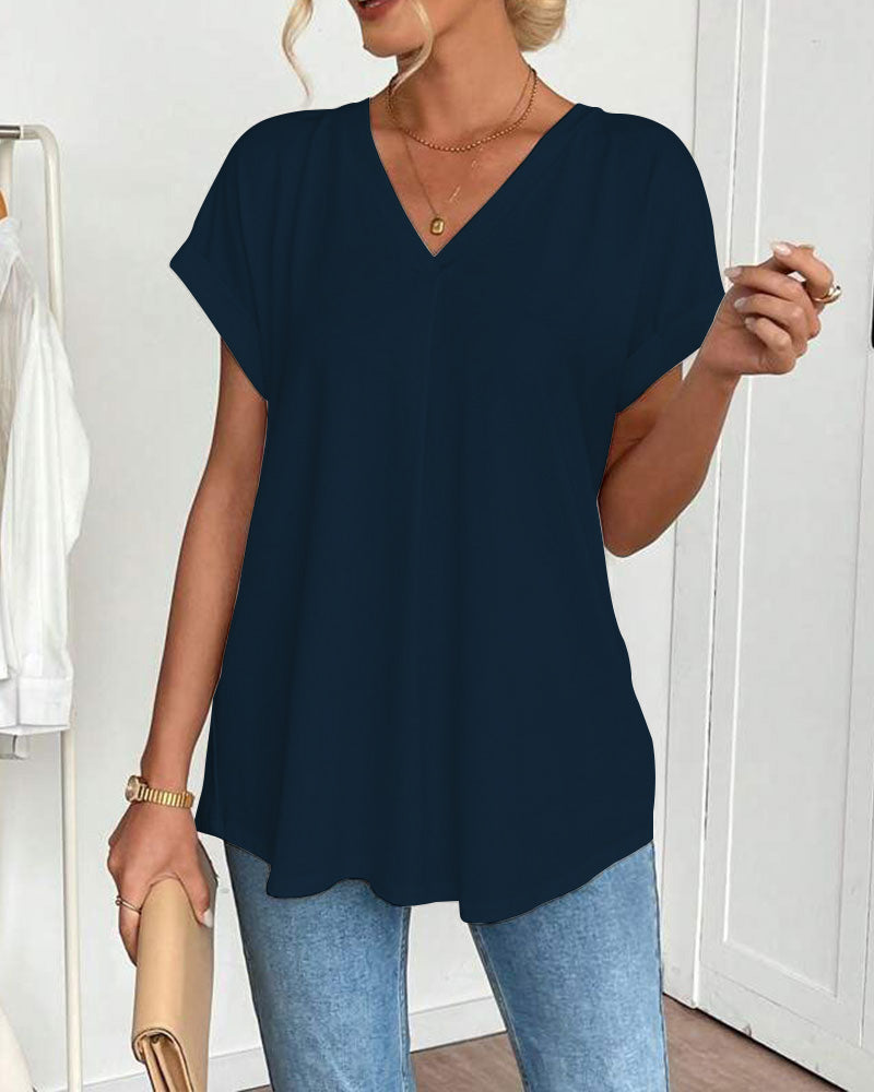 Estella™ - T-shirt à manches courtes unisexe avec patchwork
