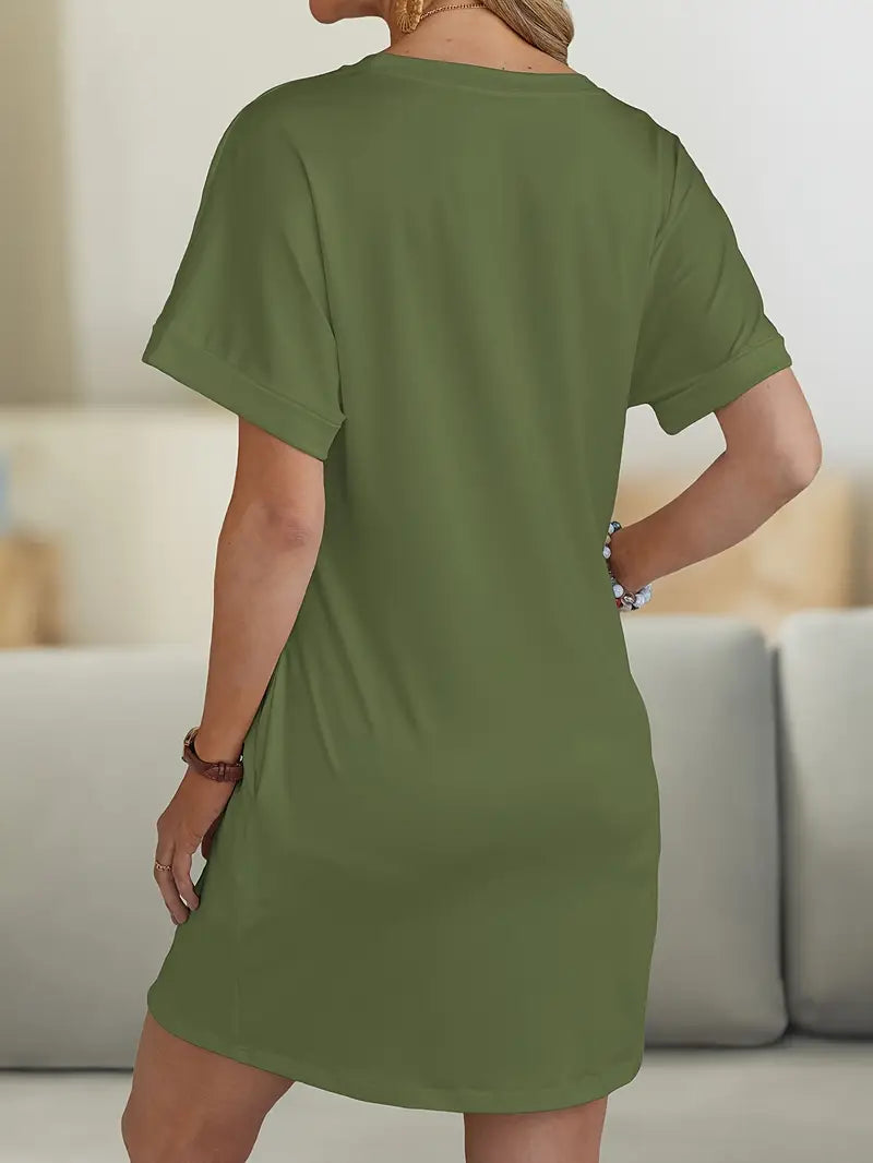 Milia - Robe Décontractée Cœurs Graphiques – Élégance Cool & Confort Absolu