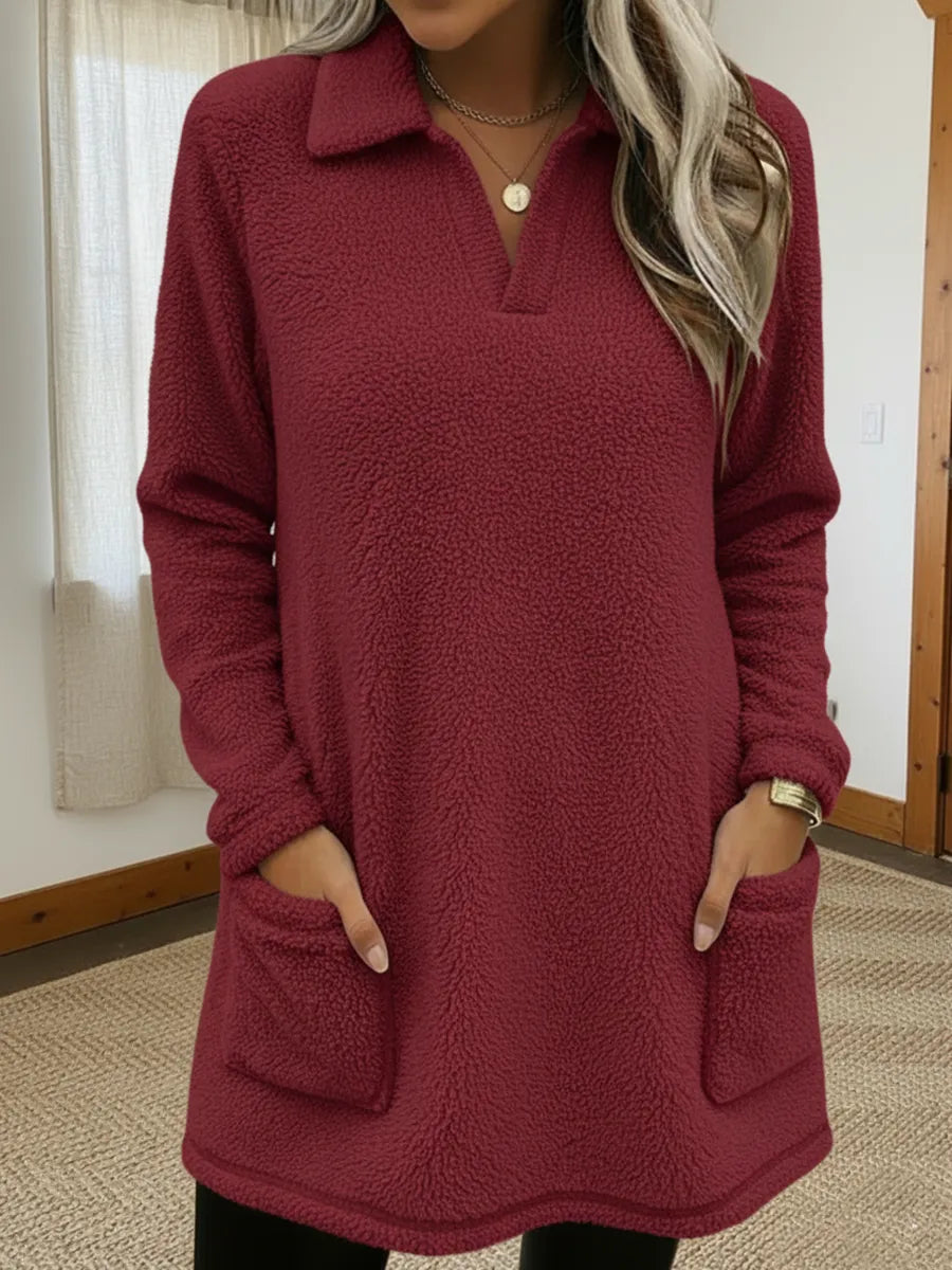 Elysavianne - Soft Fleece Sweatshirt with Enveloping Comfort 