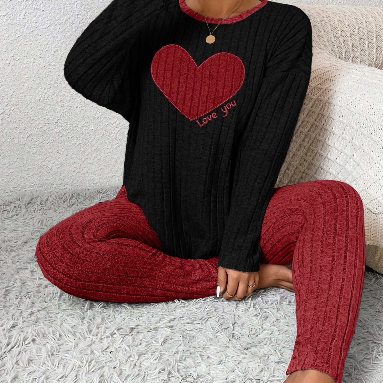 Javelle - Comfort Relax Heart Loungewear Set 